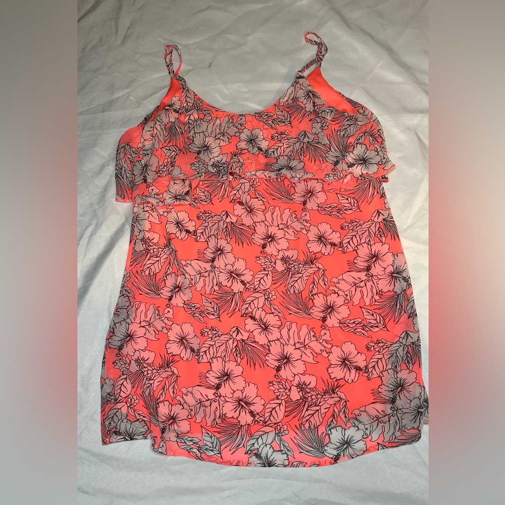 Aeropostale Coral Adjustable Strap Blouse Sleeveless. - Picture 2 of 3